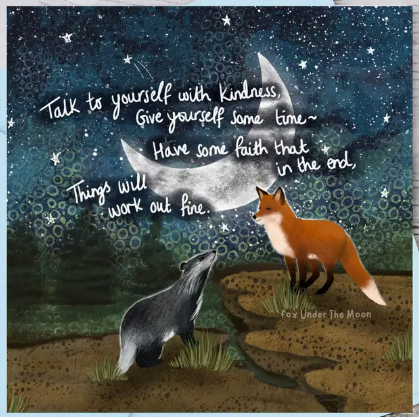 Fox Under The Moon Foil Card - CF05 Have Faith