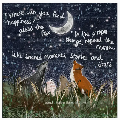 Fox Under The Moon Card - C2206 Simple Things