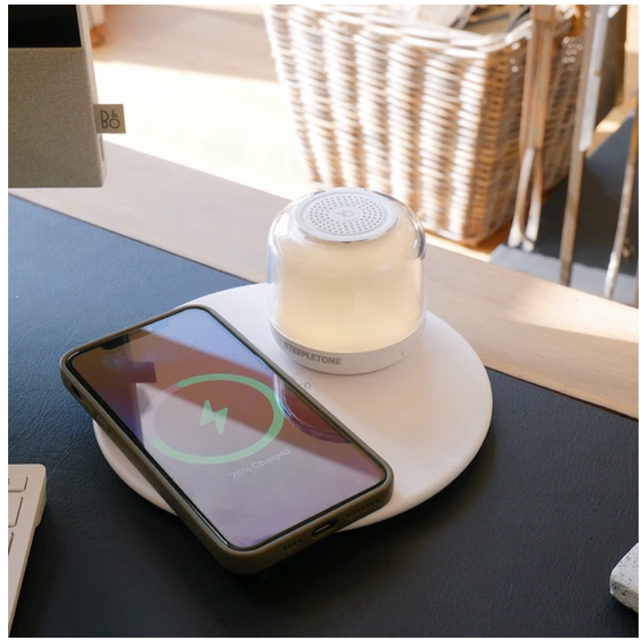 Charge and Play - Wireless Charger and Bluetooth Speaker