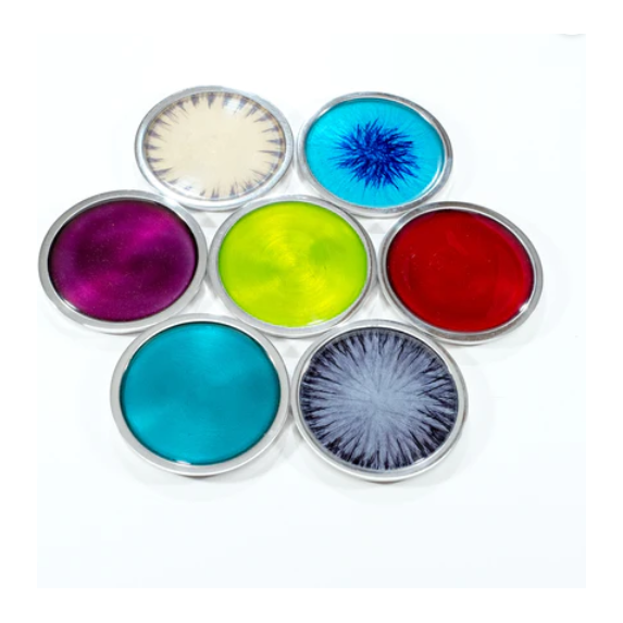 Tilnar Art Aluminium Collection - Coasters Brushed Black