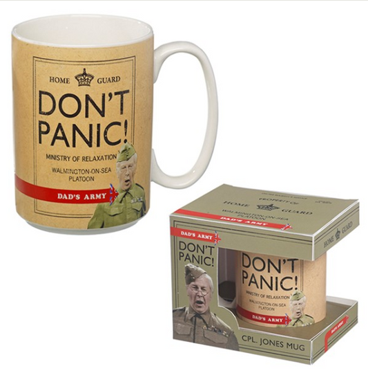 Don't Panic Dad's Army Boxed Mug