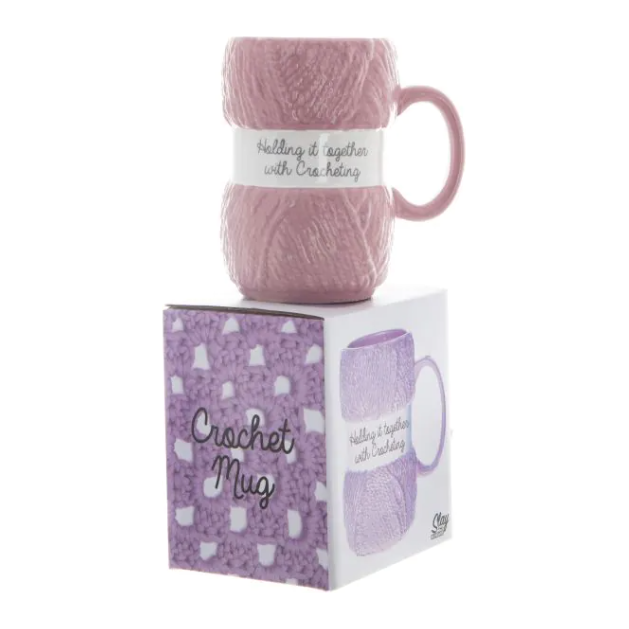 Holding It Together Crochet Mug