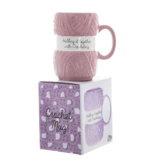 Holding It Together Crochet Mug