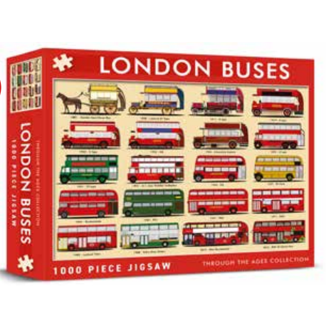 London Transport Museum Exclusive London Buses 1000 Piece Jigsaw
