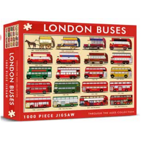London Transport Museum Exclusive London Buses 1000 Piece Jigsaw