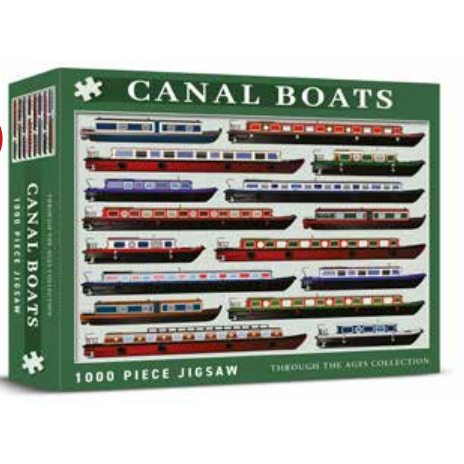 Canal Boats 1000 Piece Jigsaw