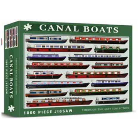Through The Ages Collection Canal Boats 1000 Piece Jigsaw