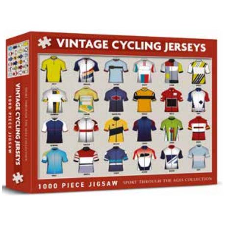 Sport Through The Ages Collection Vintage Cycling Jerseys 1000 Piece Jigsaw