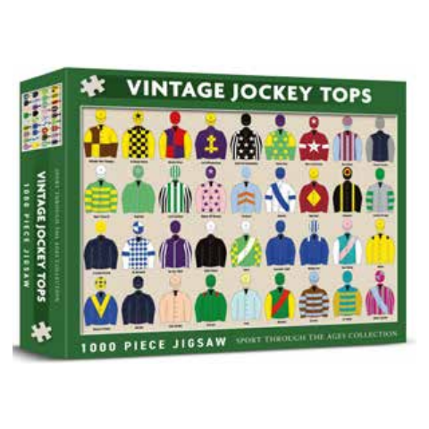 Sport Through The Ages Collection Vintage Jockey Tops 1000 Piece Jigsaw