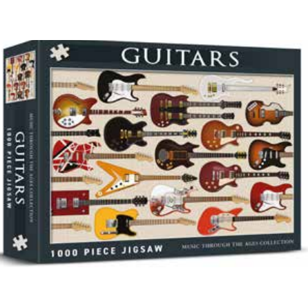 Music Through The Ages Collection Guitars 1000 Piece Jigsaw