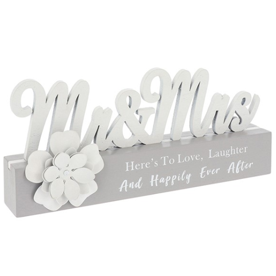Mr and Mrs Table Plaque
