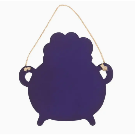 Hocus Pocus Cauldron Shaped Sign