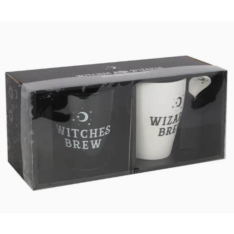 Witch and Wizards Mug and Spoon Set