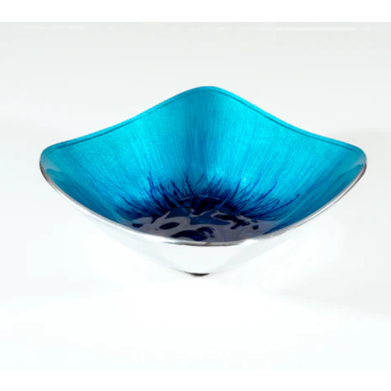 Tilnar Art Aluminium Collection - Square Bowl Brushed Aqua