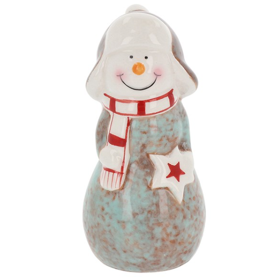Jolly Ceramic Christmas Snowman