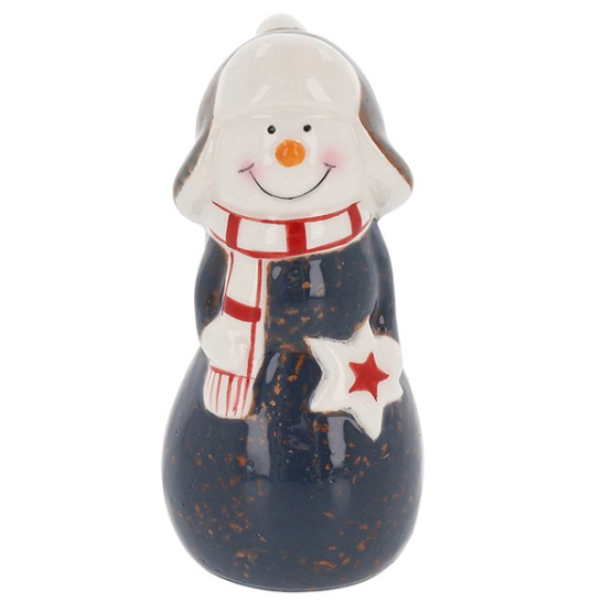 Jolly Ceramic Christmas Snowman