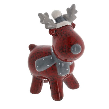 Jolly Ceramic Christmas Reindeer