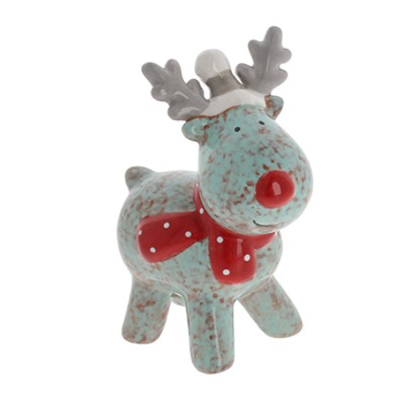 Jolly Ceramic Christmas Reindeer