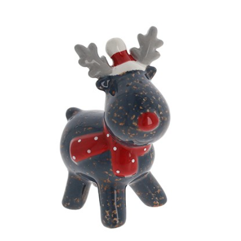 Jolly Ceramic Christmas Reindeer