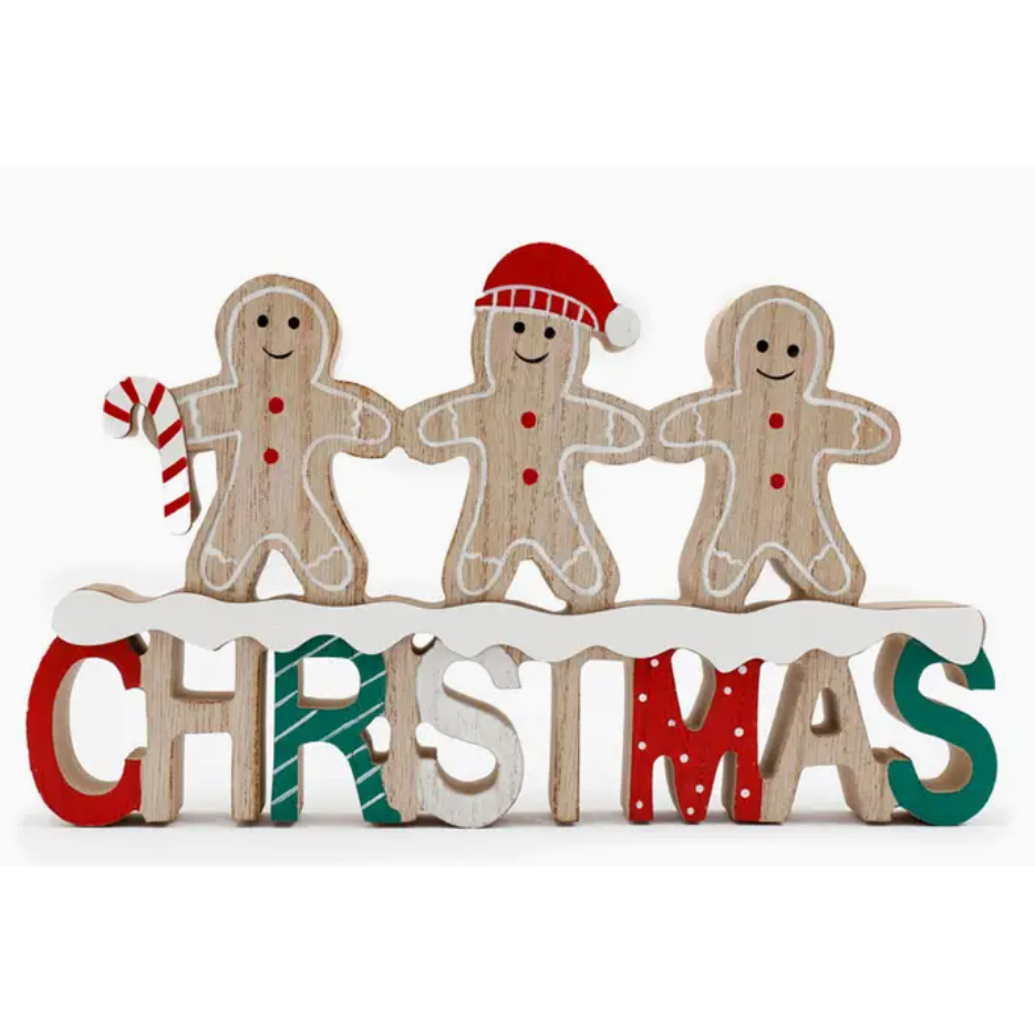 Gingerbread Men Christmas Sign
