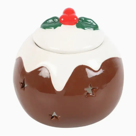 Christmas Pudding Ceramic Oil Burner