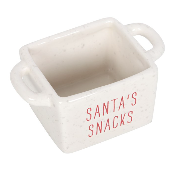 Ceramic Christmas Snack Bowls - Set Of Three