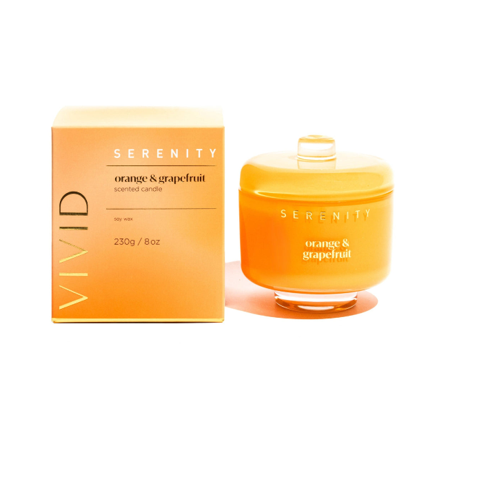Vivid Orange and Grapefruit Candle