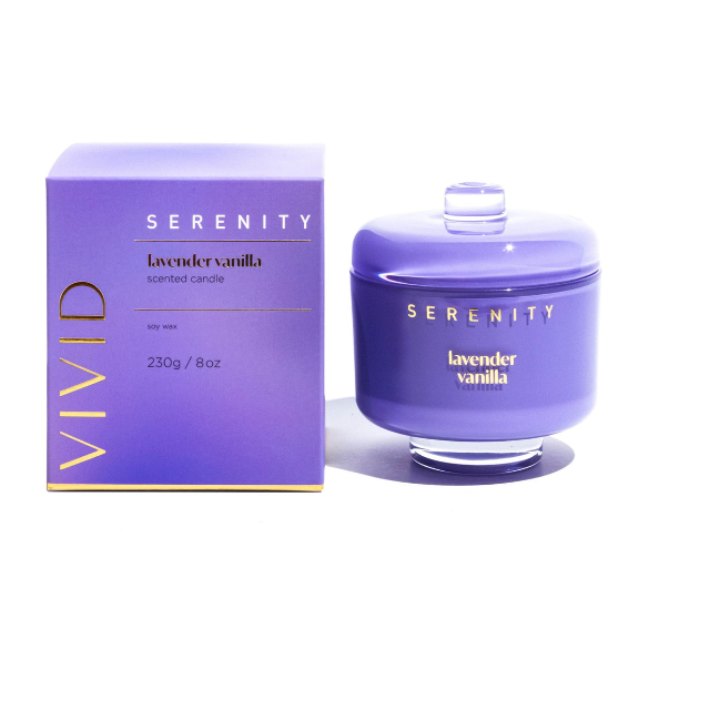 Vivid Lavender Vanilla Candle
