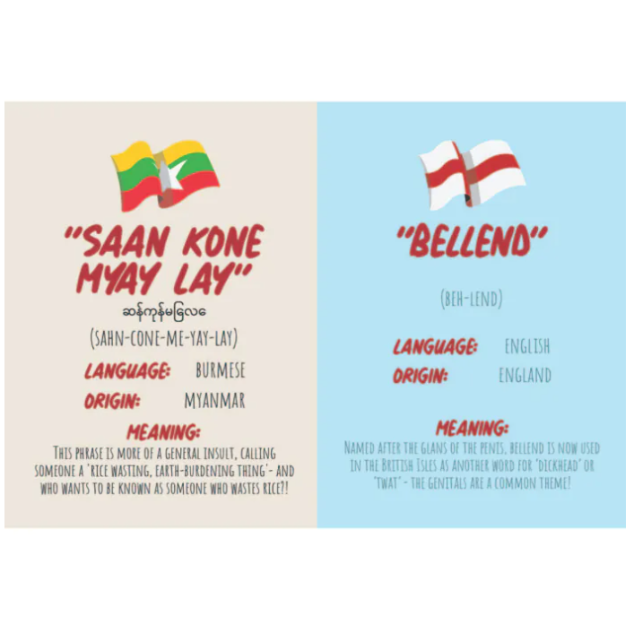 How To Swear in 96 Languages Book