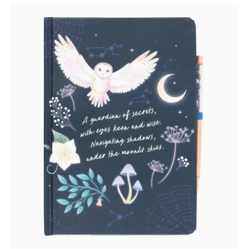 Night Owl Journal With Sodalite Pen