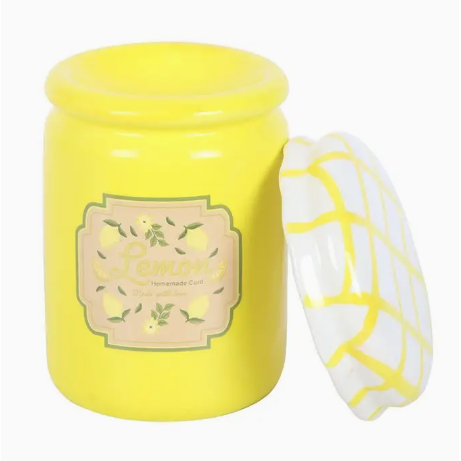 Ceramic Lemon Curd Jar Oil and Waxmelt Warmer