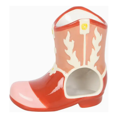 Ceramic Retro Cowboy Boot Oil and Waxmelt Burner