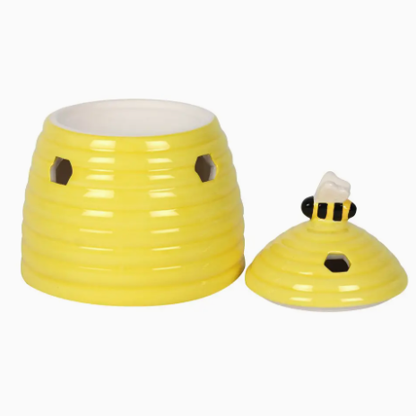 Ceramic Yellow Beehive Oil and Waxmelt Burner