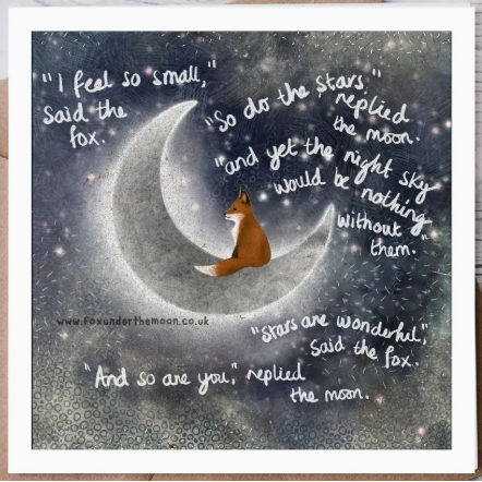 Fox Under The Moon Card - C2211 Small