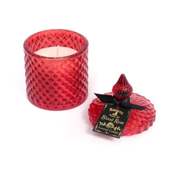 Blood Rose Large Boudoir Glass Candle
