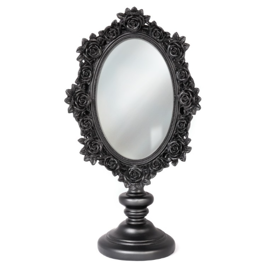 Black Rose Dressing Table Mirror
