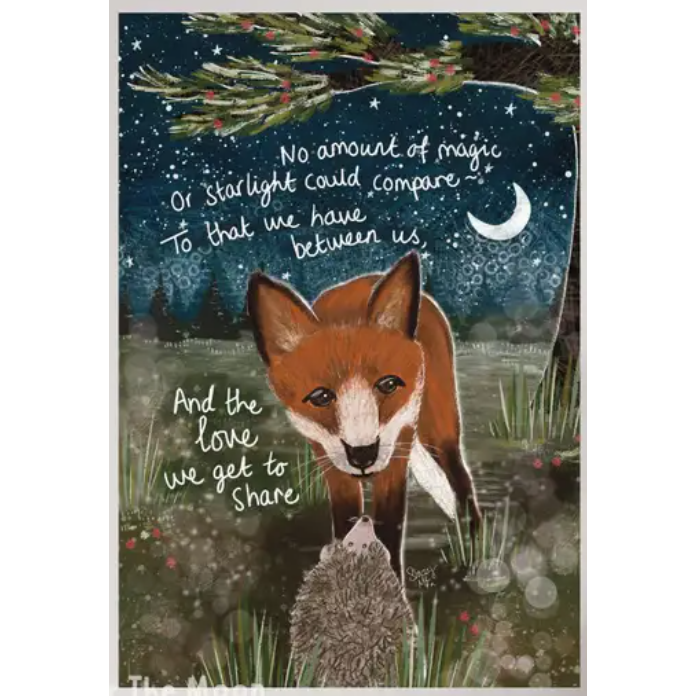 Fox Under The Moon Print - P2409 Magic