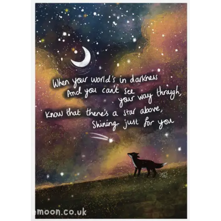 Fox Under The Moon Print - P2413 Just For You