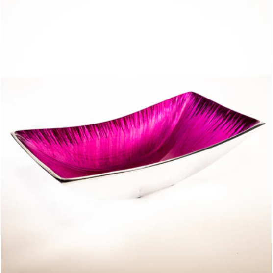 Tilnar Art Aluminium Collection - Rectangular Bowl Brushed Pink