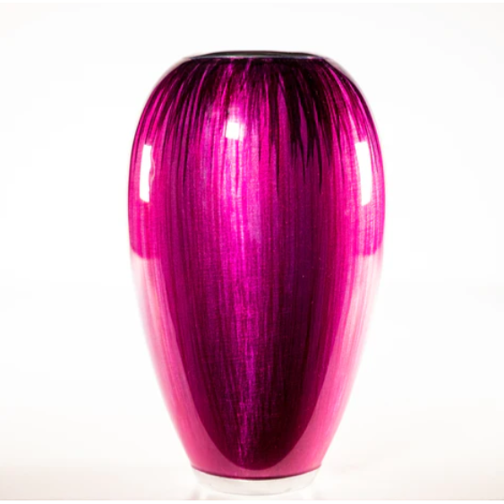 Tilnar Art Aluminium Collection - Vase Brushed Pink 18cm