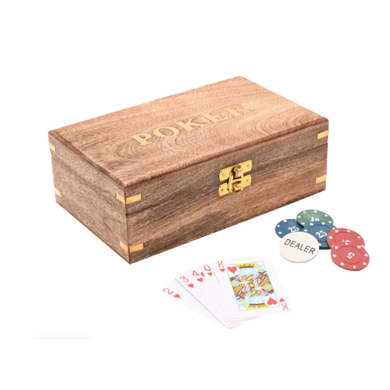 Wooden Poker Set
