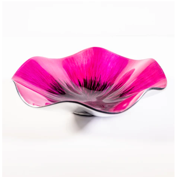Tilnar Art Aluminium Collection - Poppy Bowl Medium Brushed Pink