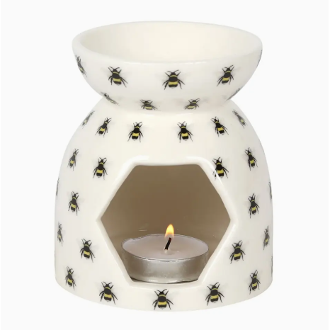All Over Bee Print Oil and Waxmelt Burner