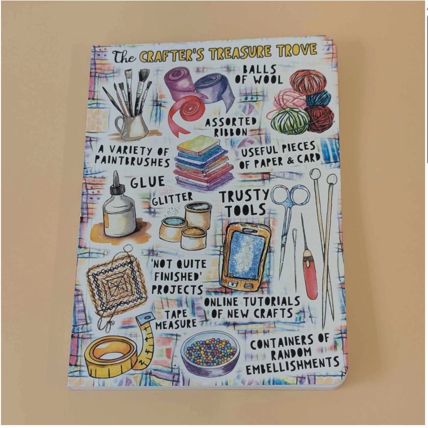 Crafting Themed A5 Notebook