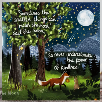 Fox Under The Moon Card - C2506 The Smallest Things