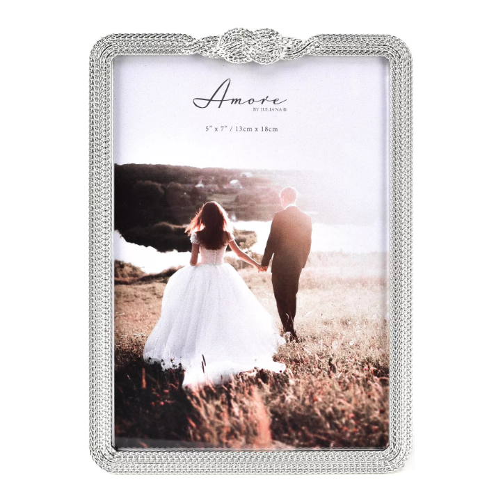 Amore Silver Plated Infinity 3D Knot Picture Frame
