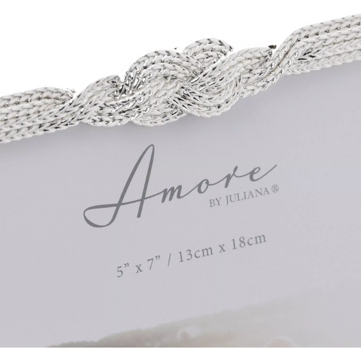 Amore Silver Plated Infinity 3D Knot Picture Frame