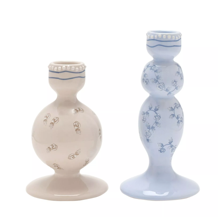 Disney Alice In Wonderland Ceramic Taper Candle Holders