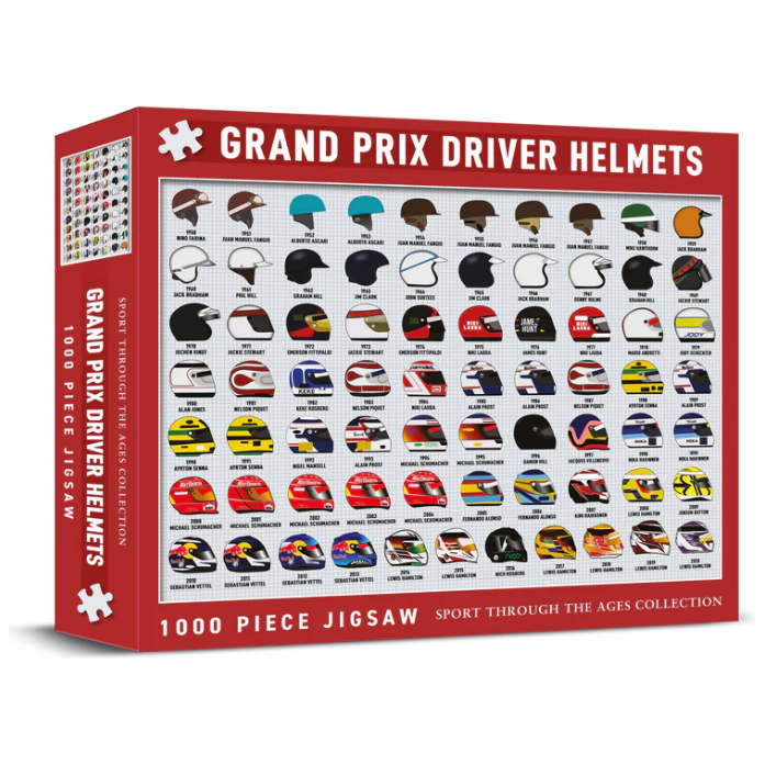 Grand Prix Driver Helmets 1000 Piece Jigsaw