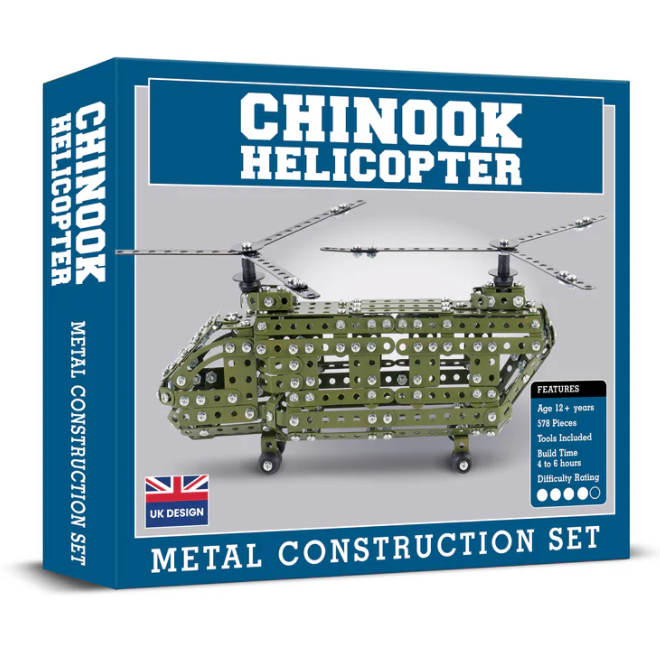 Chinook Helicopter Metal Construction Kit